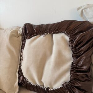 Housse d’oreiller en satin réversible