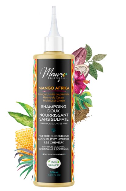 Shampoing doux sans sulfates MANGO AFRIKA