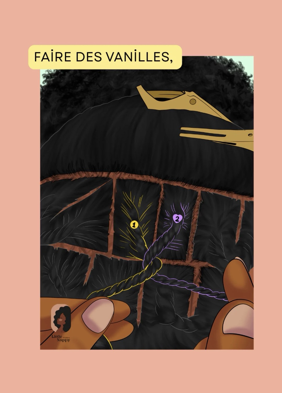 J'apprends à TRESSER, FAIRE DES VANILLES & NATTES COLLÉES de 7 à 12 ans -Tutoriels coiffures cheveux afro Little Nappy Hair: Little Nappy Hair – Image 3