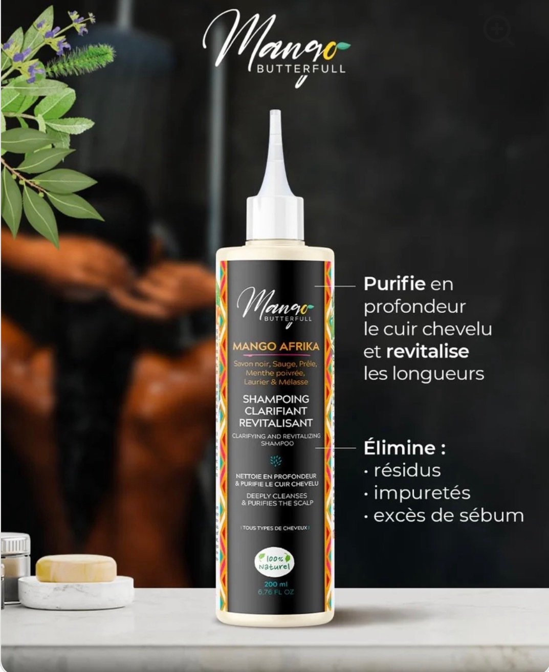 Shampoing Clarifiant MANGO AFRIKA – Détox Profonde – Image 3